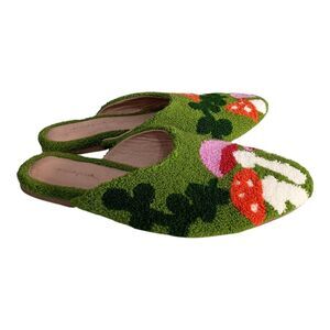 Green Floral Women's Slippers